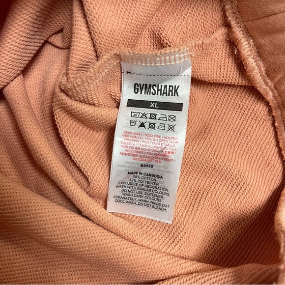 Gymshark Sweater Women's Size XL Orange Peach Cropped Whitney Simmons Collection - Picture 12 of 13